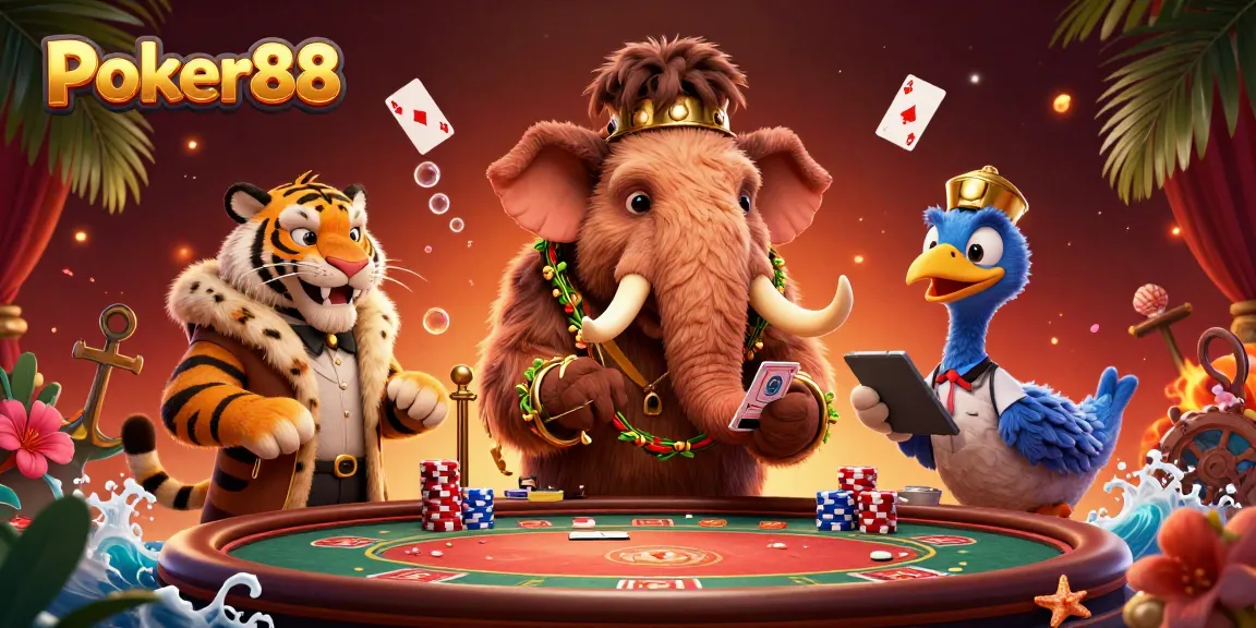 Experience winning moments at Poker88 with dynamic characters, vibrant visuals, and engaging gameplay elements.