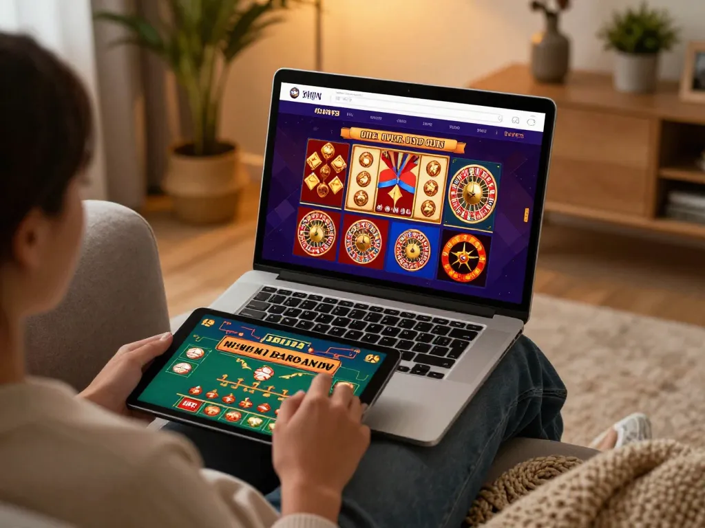Engaging online gameplay at open88 with a player placing bets on slots and blackjack.
