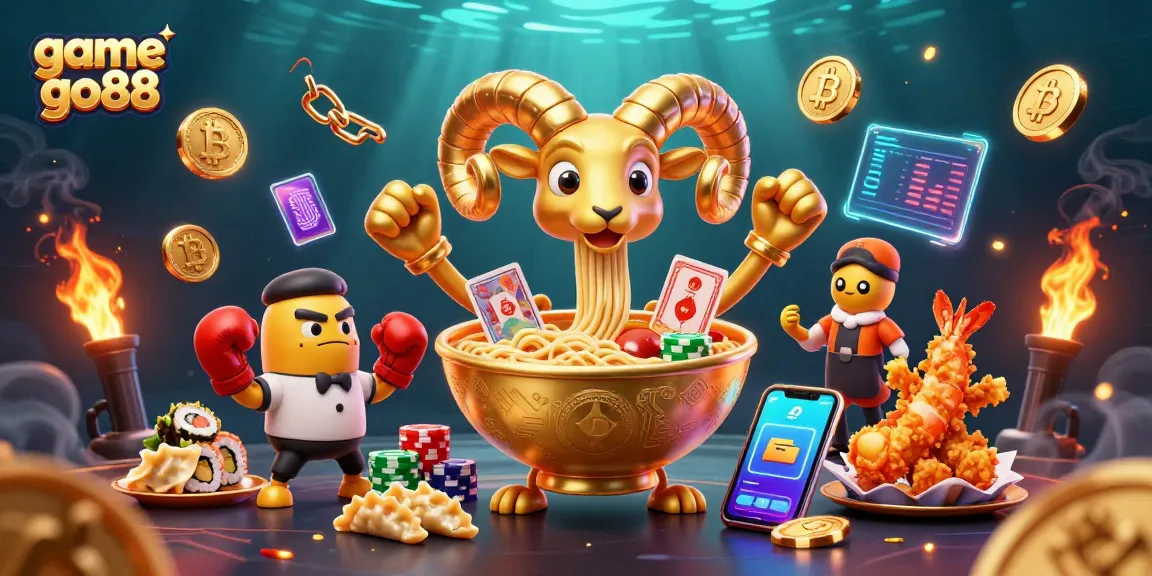 Experience the excitement of game go88 with this vibrant, dynamic casino-themed illustration.