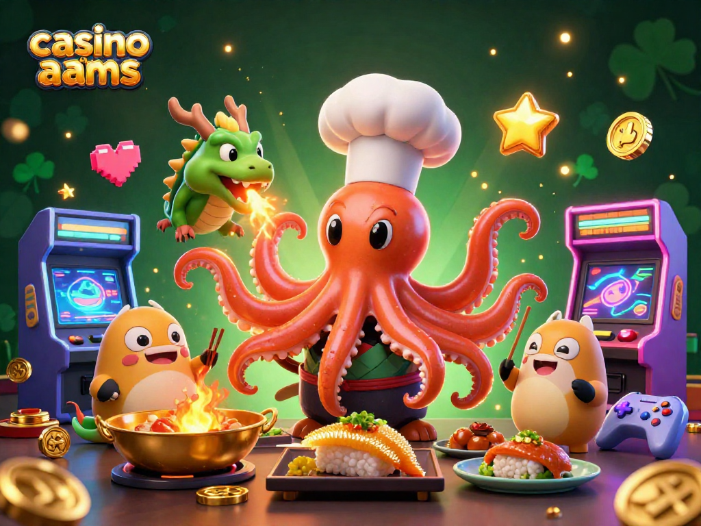 Gioca nel casino non aams con il nostro chef sushi tentacolare, drago fuoco e tanuki!