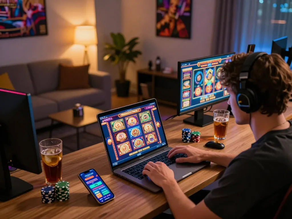 Play smart with SpinAdvisor while engaging in online slots and betting strategies at home