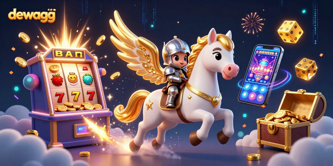 Experience the thrill of dewagg's gaming adventures with a spectacular jackpot scene.