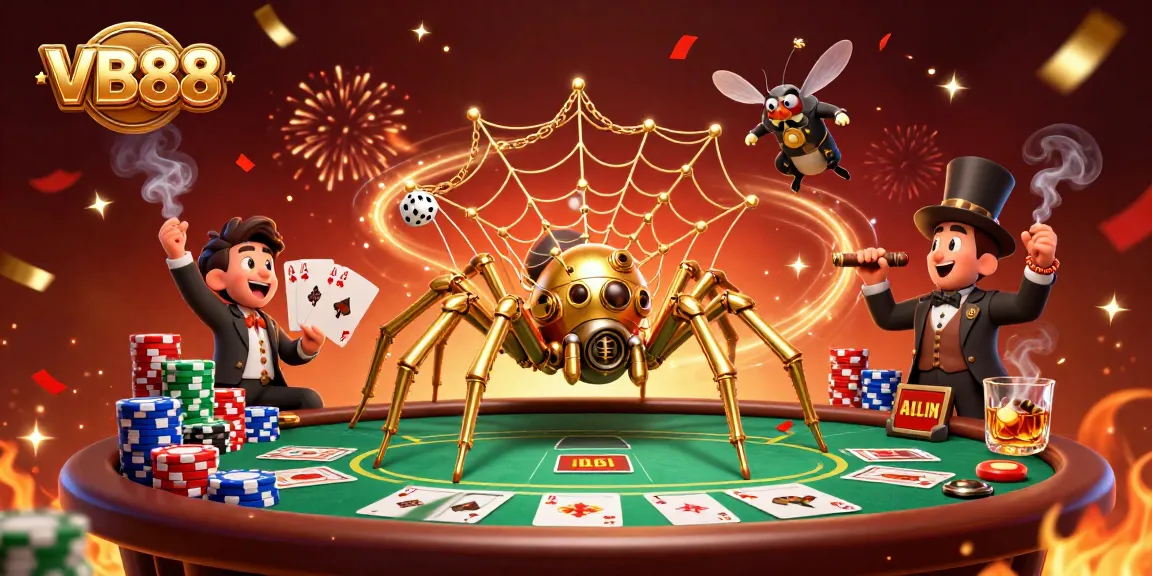 Engage with VB88's vibrant casino scene brimming with poker elements and thrilling excitement.