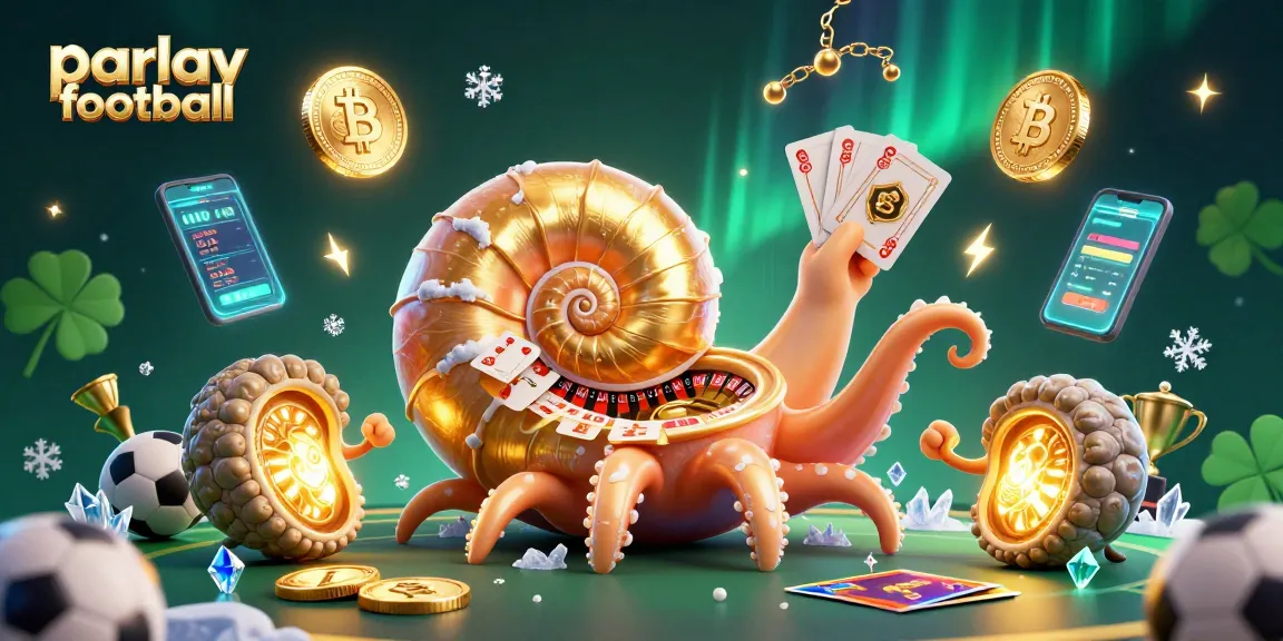 Experience parlay football strategies with an engaging 3D illustration featuring dynamic betting elements and vibrant visuals.