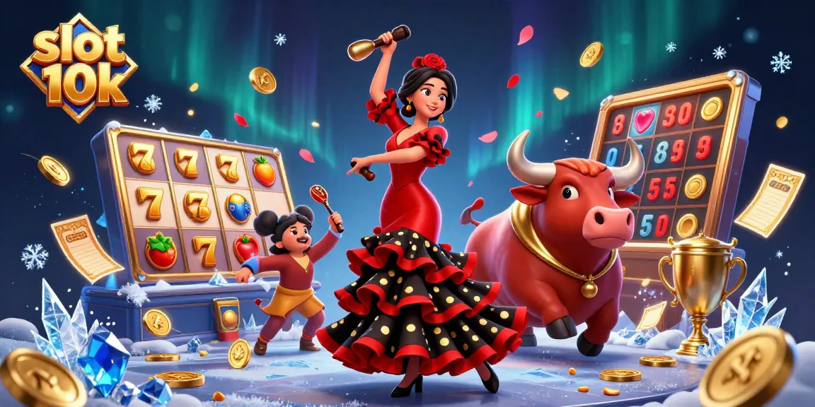 Spin to win with slot 10k on vibrant reels featuring dynamic characters and casino elements.