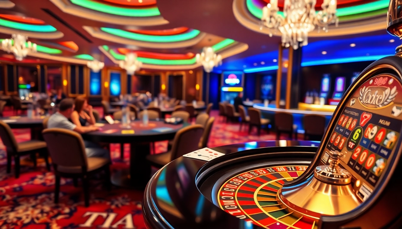 Experience the thrill of gambling with SODO66 in an elegant casino setting.