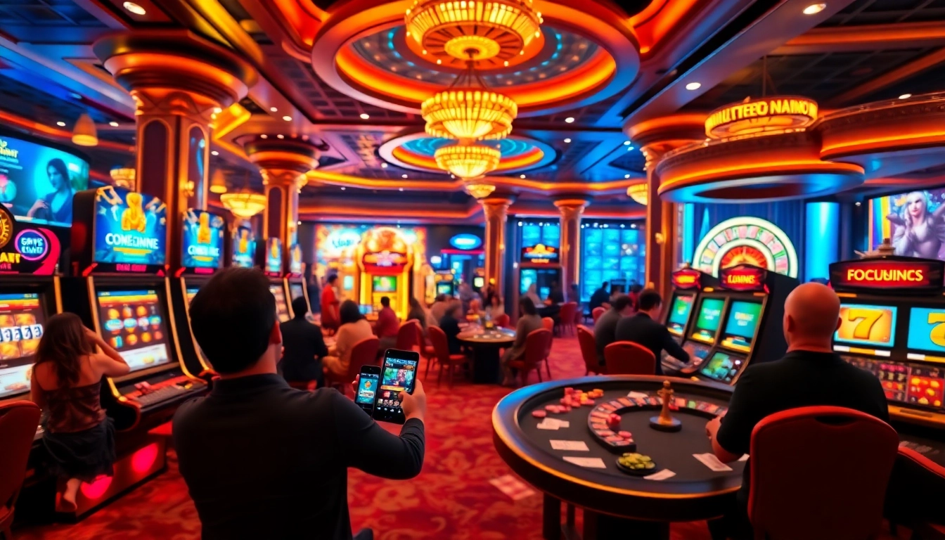 Experience the excitement of gambling with QQMacan's premium slot machines and vibrant casino atmosphere.